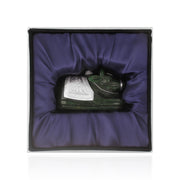 Gemstone nandi cow with silver